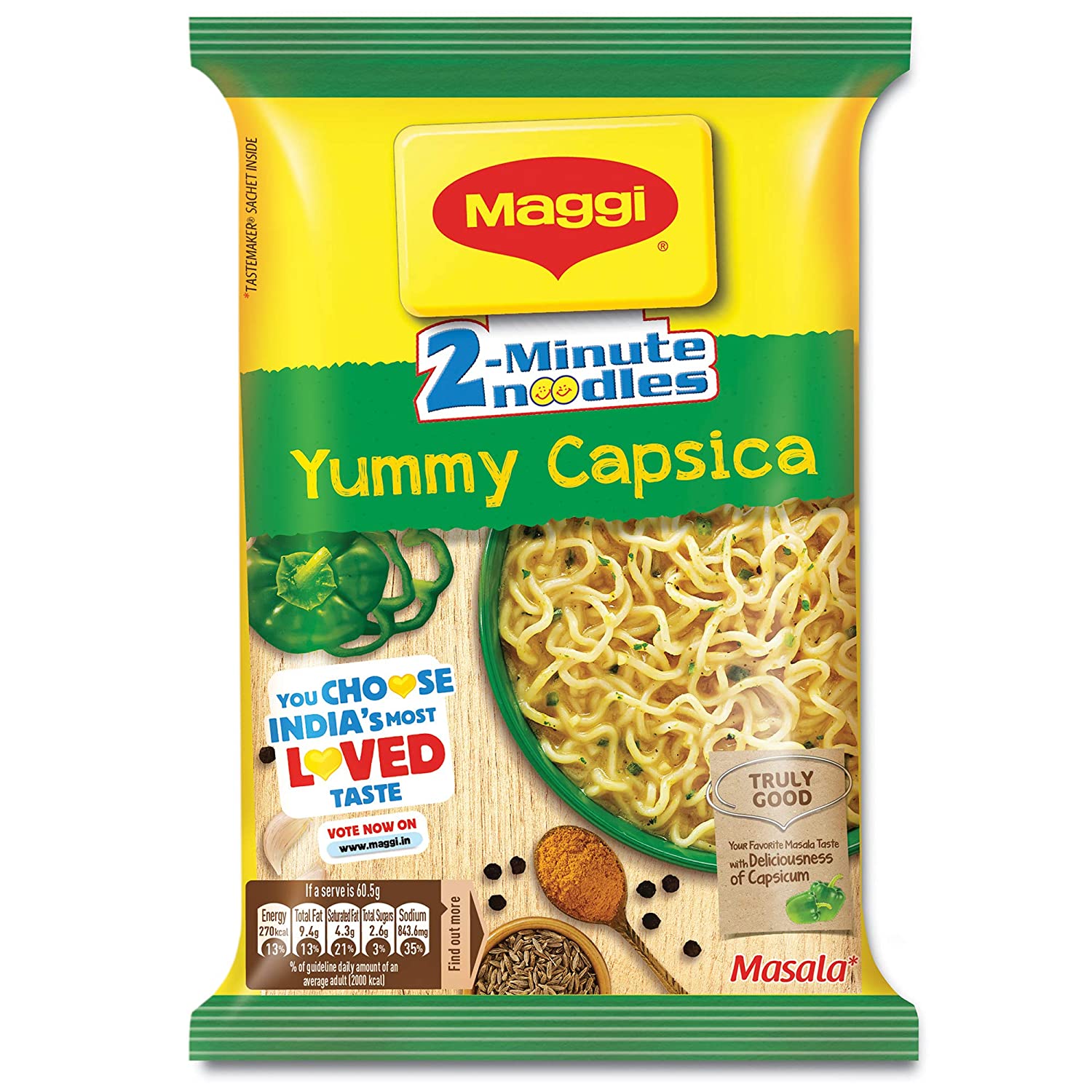 Maggi Yummy Capsica Instant Noodles