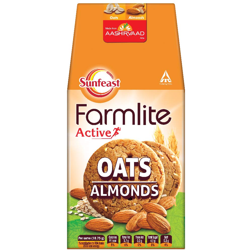 Sunfeast Farmlite Digestive Oats with Almonds Biscuits
