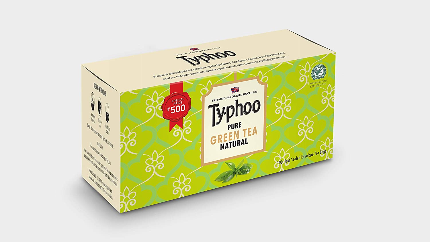 Typhoo Pure Natural Green Tea Bags