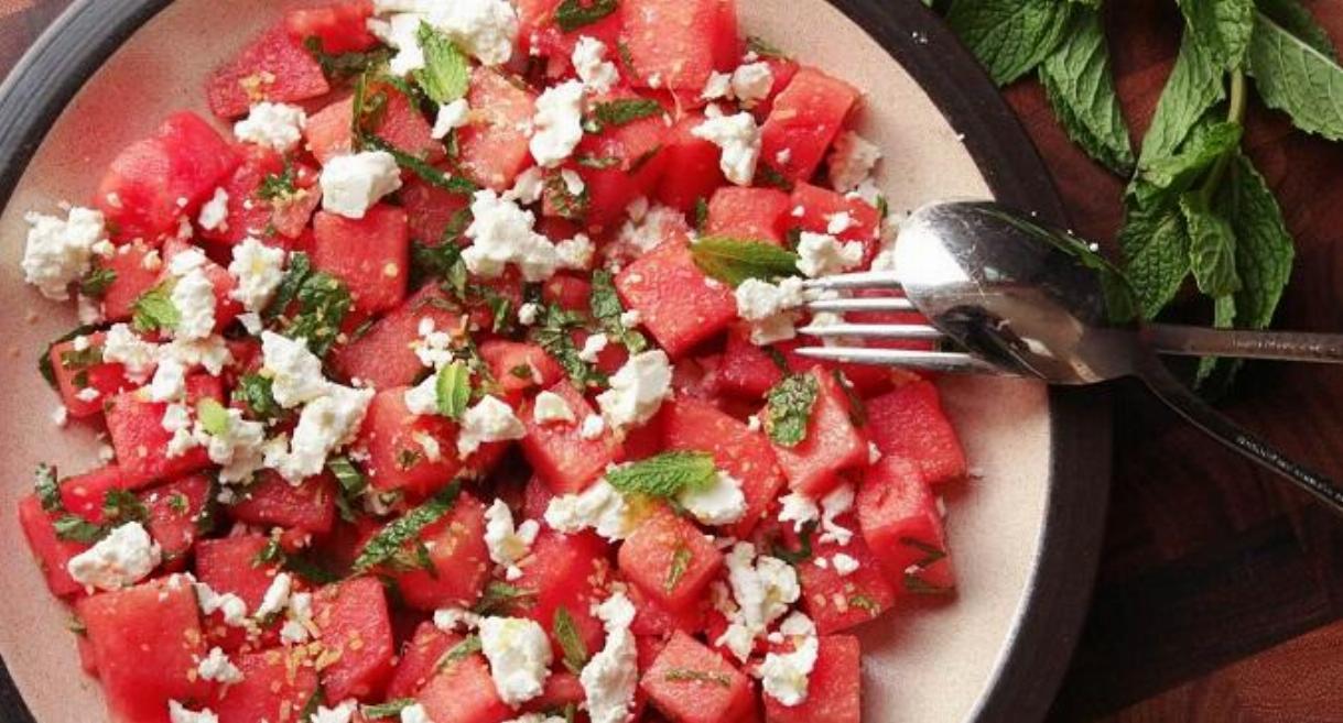 Watermelon Feta Cheese Salad Recipe