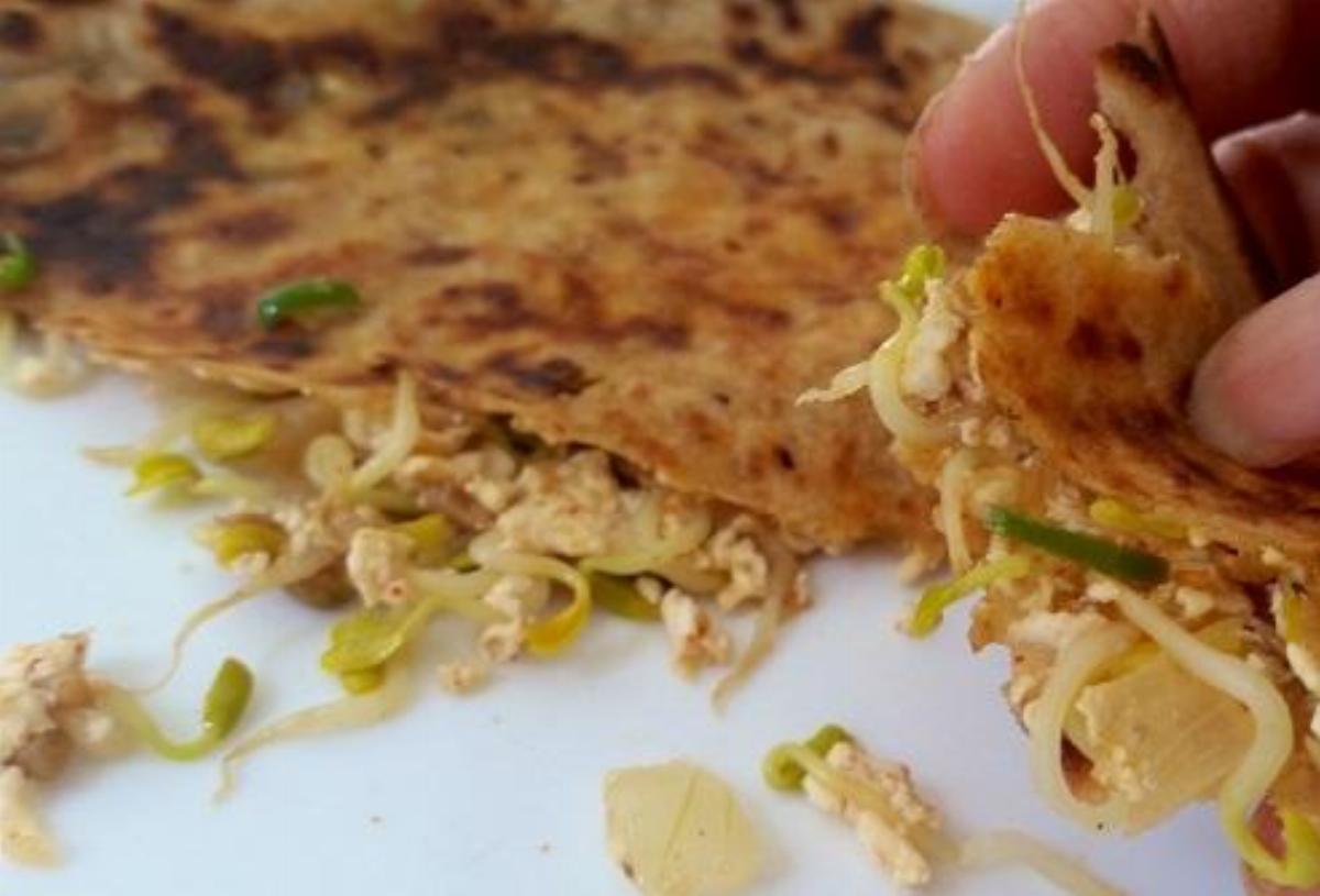 Sprouts Paratha Recipe